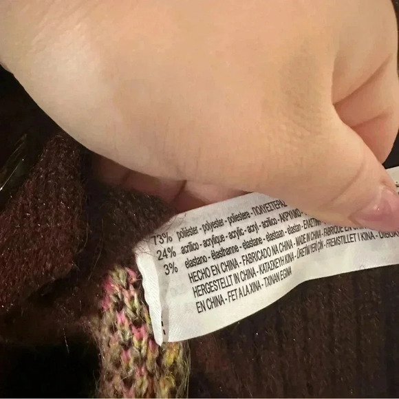 Zara floral jacquard oversized cardigan Small 9598/230 - Picture 7 of 7